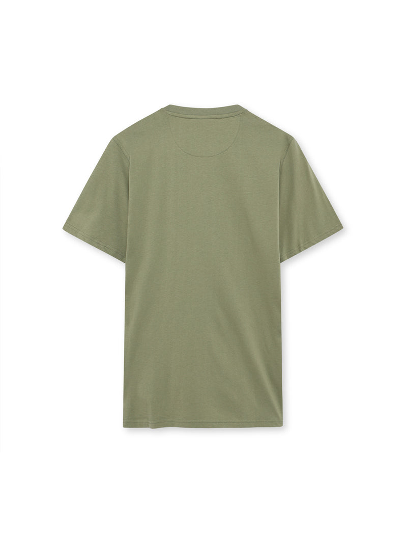 FinnSi Front Print Tee + - Oil Green