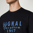 FinnSi Front Print Tee + - Black