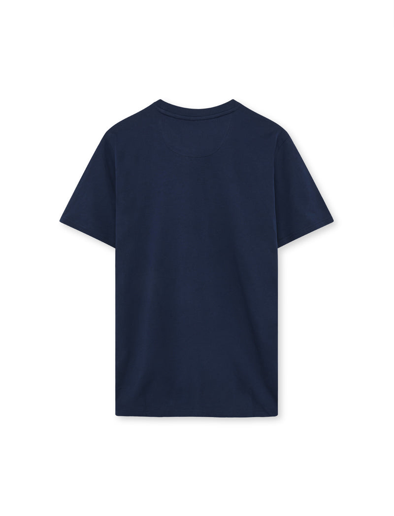 FrodoSi Chest Print Tee + - Blue Captain