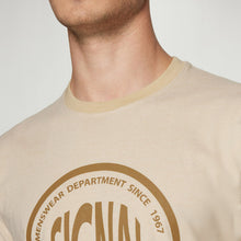 FelixSi Mini Stripe Print Tee+ - Warm beige