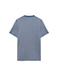 FelixSi Mini Stripe Print Tee+ - Blue Captain