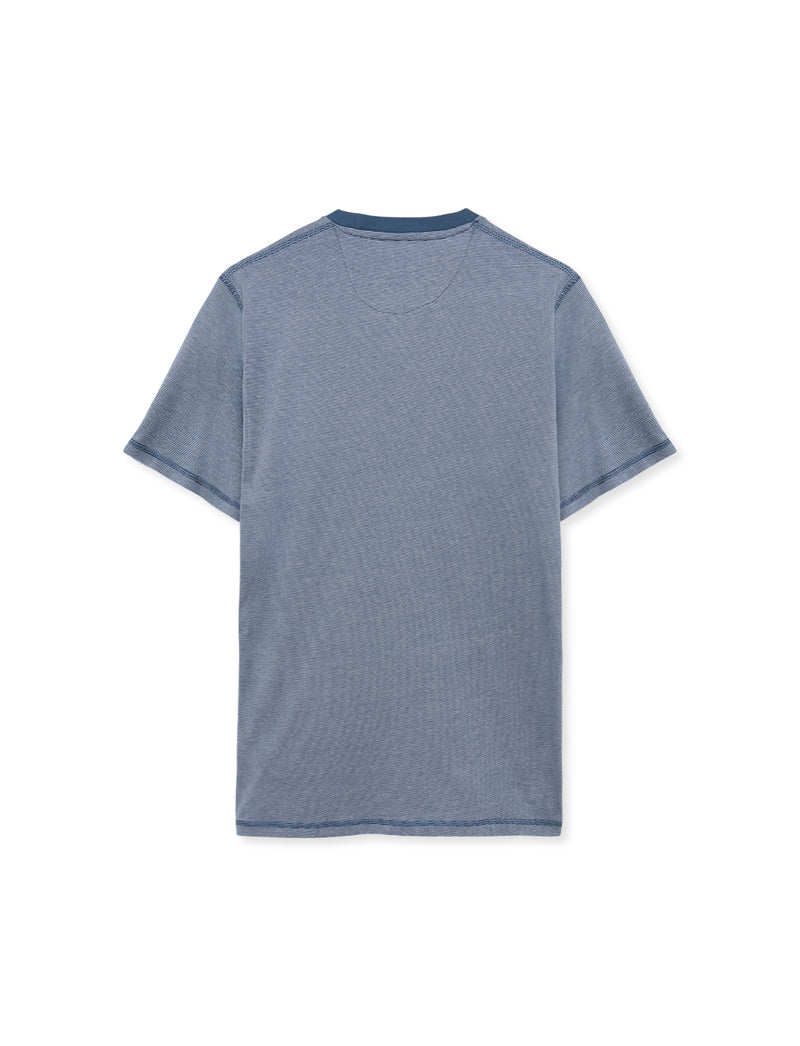 FelixSi Mini Stripe Print Tee+ - Blue Captain