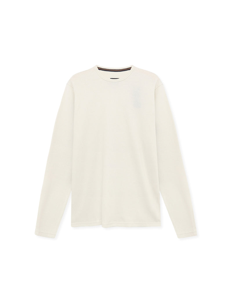 FredSi Waffle Tee LS - Ecru Vapor
