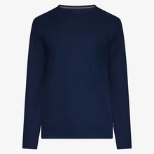 FredSi Waffle Tee LS - Blue Captain