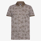 EfronSi Jaquard Pattern Polo - Espresso