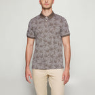 EfronSi Jaquard Pattern Polo - Espresso
