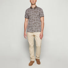 EfronSi Jaquard Pattern Polo - Espresso