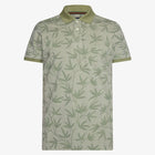 EfronSi Jaquard Pattern Polo - Oil Green