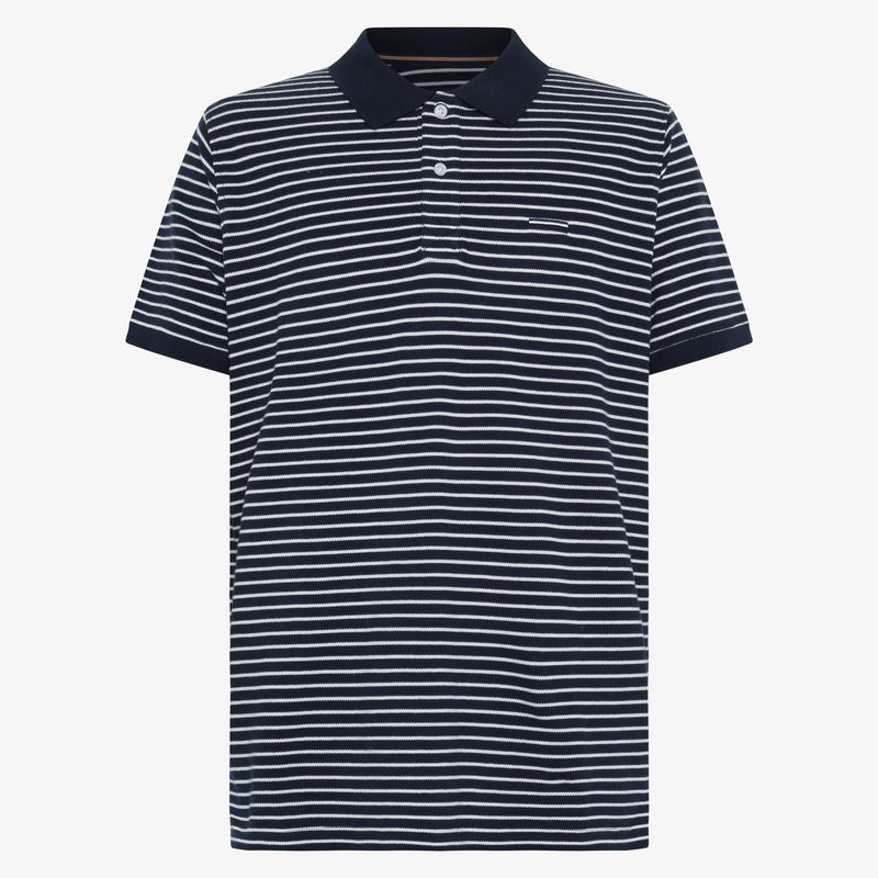 EloSi Heavy Stripe Polo - Deep Marine