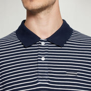 EloSi Heavy Stripe Polo - Deep Marine