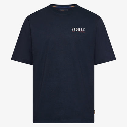 FabSi Backprint Tee - Deep Marine