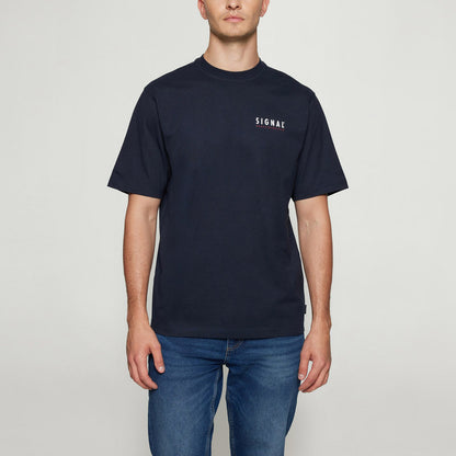 FabSi Backprint Tee - Deep Marine