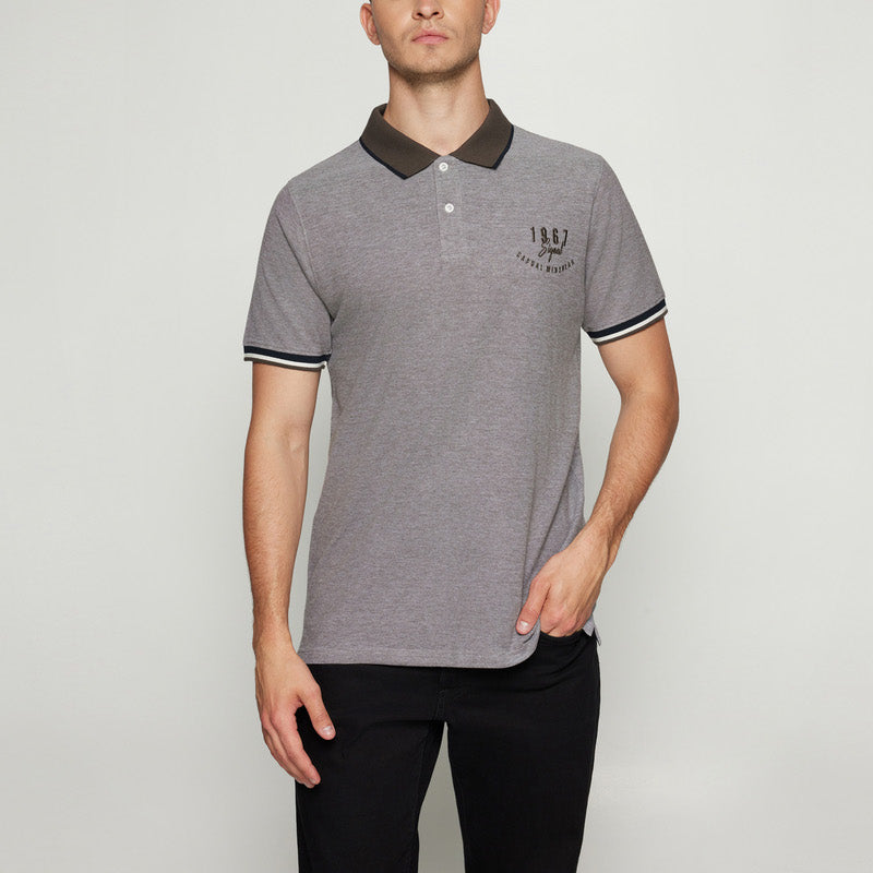 ElvisSi Oxford Polo - Espresso