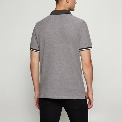 ElvisSi Oxford Polo - Espresso