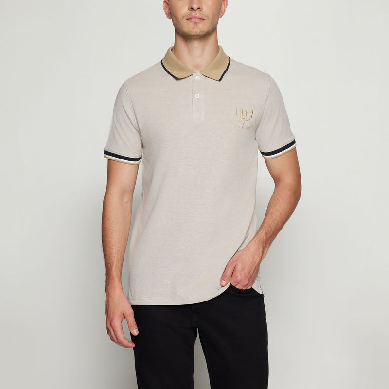 ElvisSi Oxford Polo - Warm beige