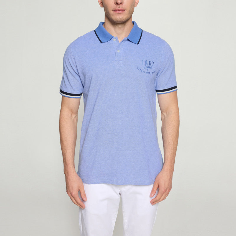 ElvisSi Oxford Polo - Blue Legacy
