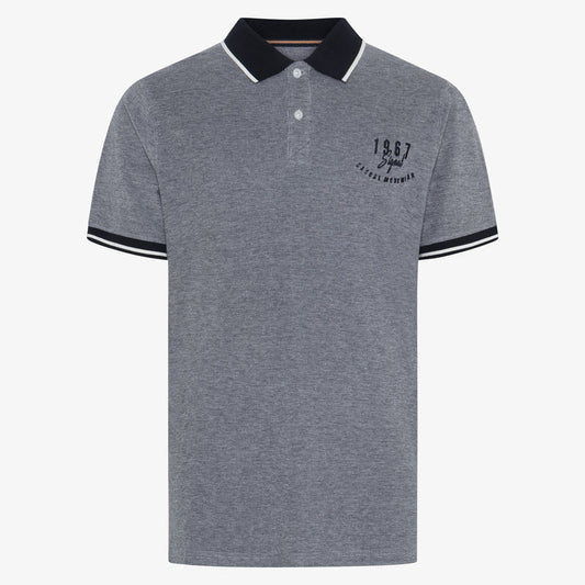 ElvisSi Oxford Polo - Deep Marine