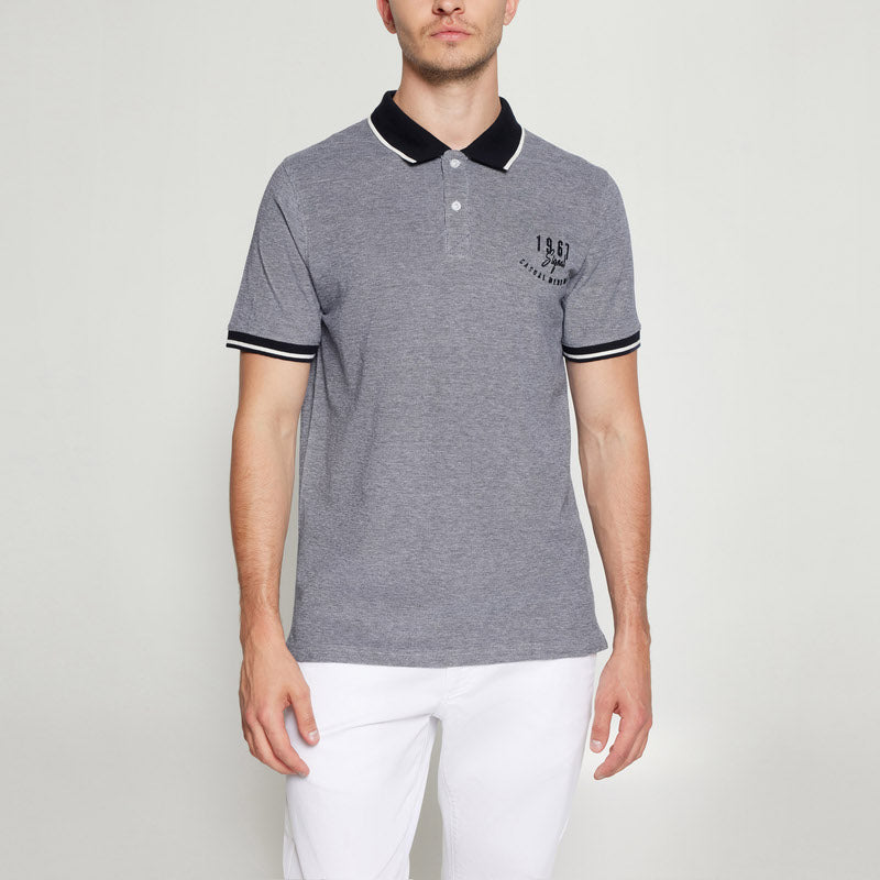 ElvisSi Oxford Polo - Deep Marine
