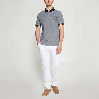 ElvisSi Oxford Polo - Deep Marine