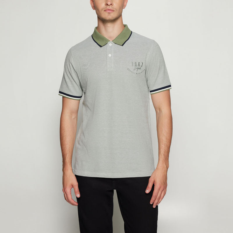 ElvisSi Oxford Polo - Oil Green