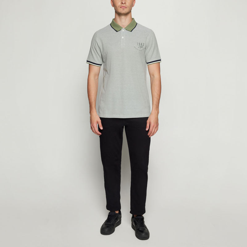 ElvisSi Oxford Polo - Oil Green