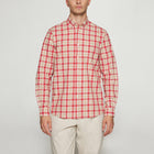 GabrielSi Slub Check - Dusty red