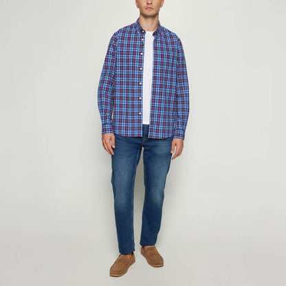 GabrielSi Slub Check - True blue