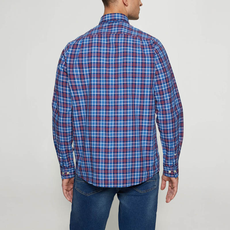 GabrielSi Slub Check - True blue