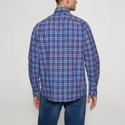 GabrielSi Slub Check - True blue