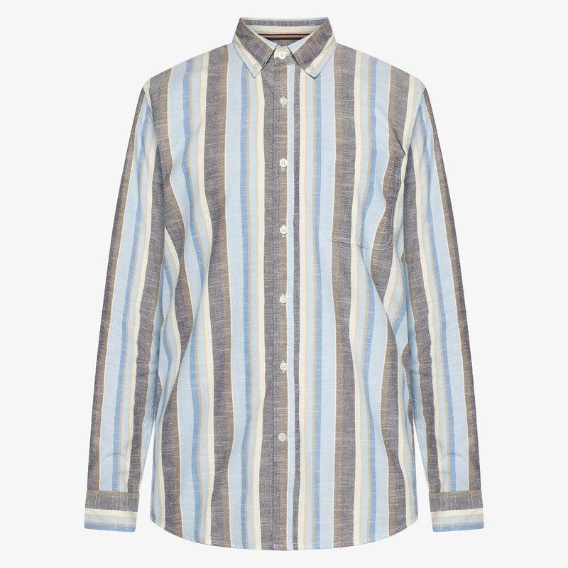 GustavSi Slub Stripe - Blue Captain