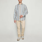 GustavSi Slub Stripe - Blue Captain