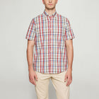 GianSi Slub Check SS - Dusty red