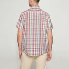 GianSi Slub Check SS - Dusty red