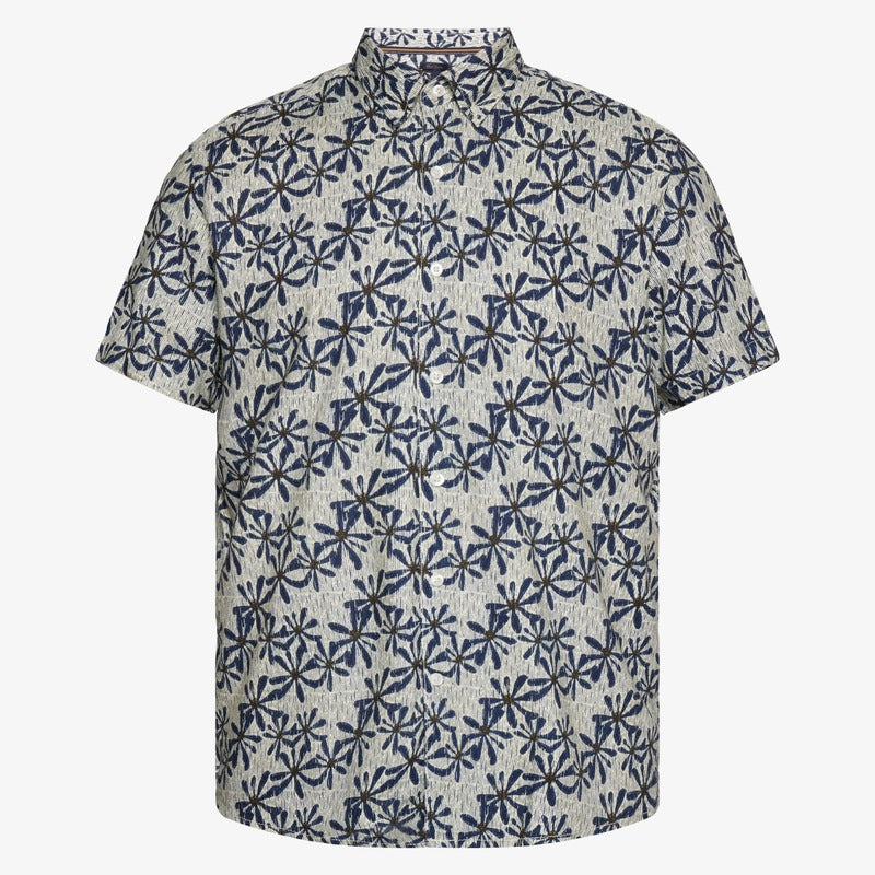 GusSi Linen/cotton Print - Creamy