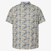 GusSi Linen/cotton Print - Blue Captain