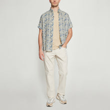 GusSi Linen/cotton Print - Blue Captain