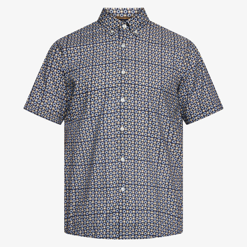 GustafSi Cotton Print - Blue Captain