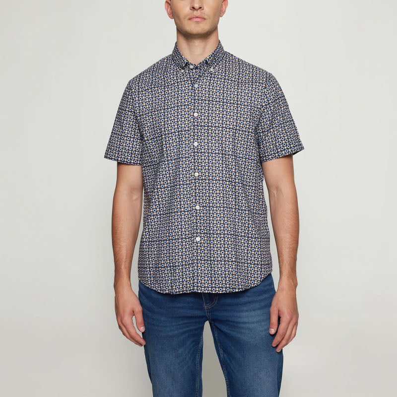 GustafSi Cotton Print - Blue Captain