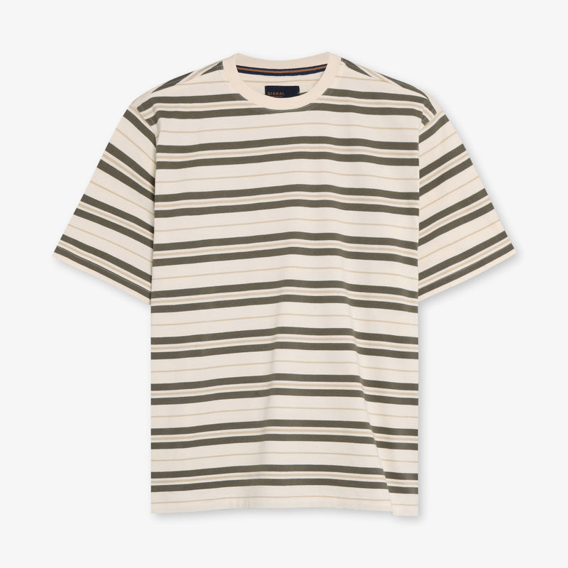 SixtenSi Stripe Tee - Egret Dust