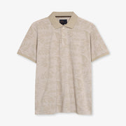 RavenSi Aop Jaquard Polo - Warm beige