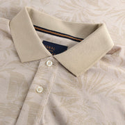 RavenSi Aop Jaquard Polo - Warm beige