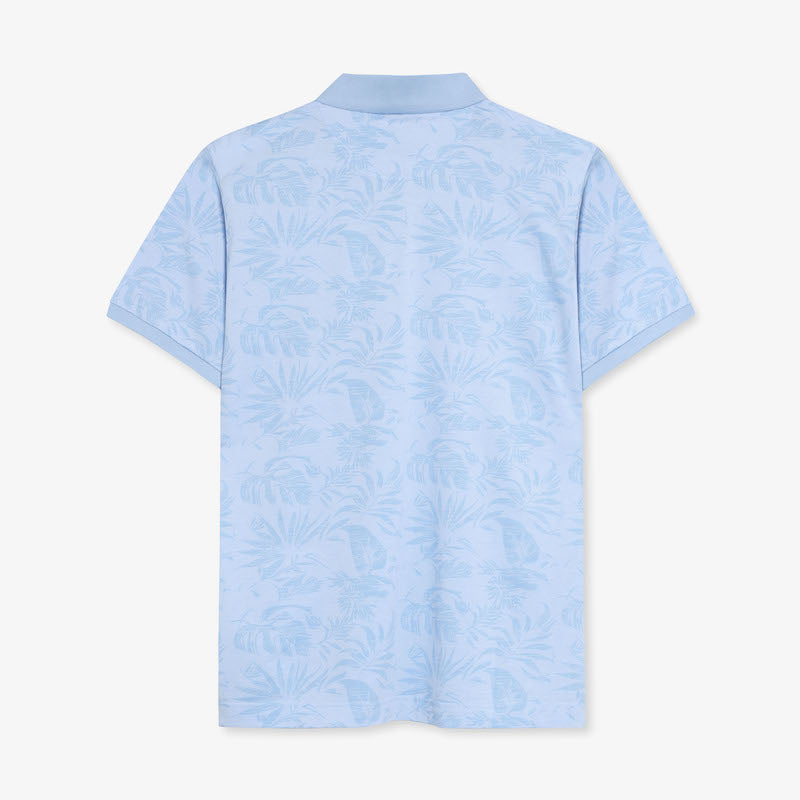 RavenSi Aop Jaquard Polo - Blue Wind