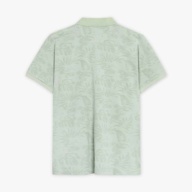 RavenSi Aop Jaquard Polo - Laurel Green