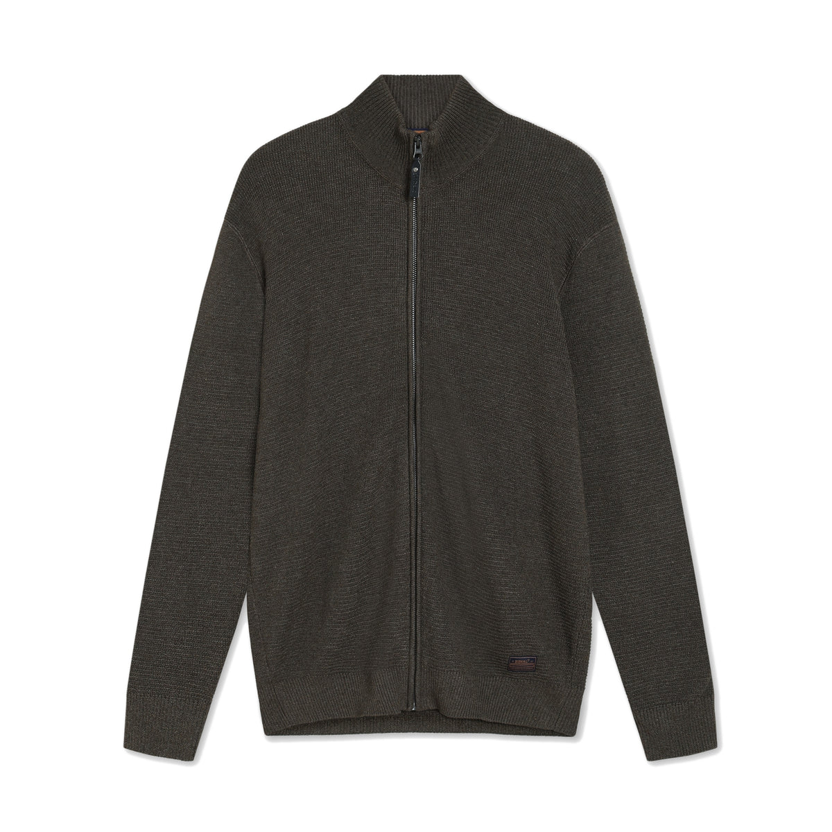 12499 ConnorSi Structure Cardigan + - Brown Coffee