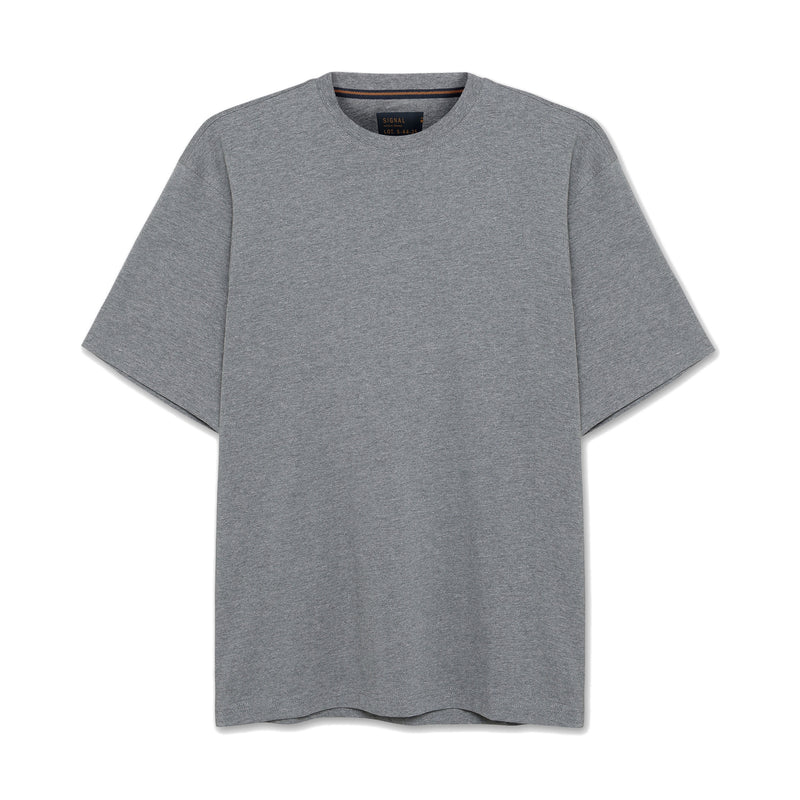 EddySi Tee + - Mid Grey Melange