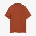 13657 LeonSi Heavy Emb. Polo - Rusty Red