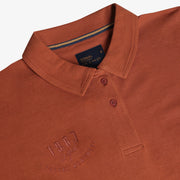 13657 LeonSi Heavy Emb. Polo - Rusty Red