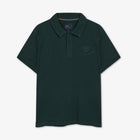13657 LeonSi Heavy Emb. Polo - Evergreen