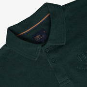 13657 LeonSi Heavy Emb. Polo - Evergreen