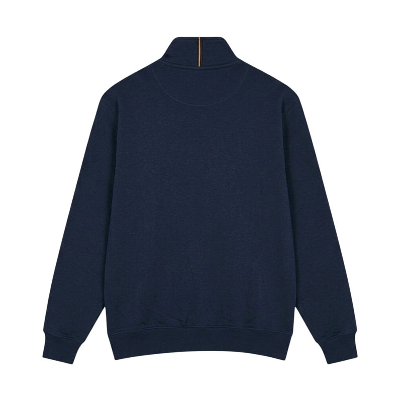 17244 KevinSi Zip Sweat Cardigan - Deep Marine